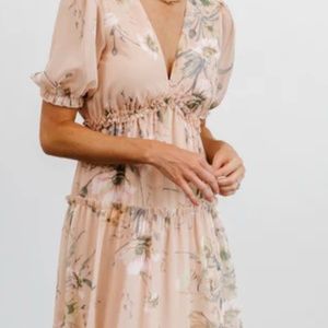Baltic Born Blush Floral Maxi Dress